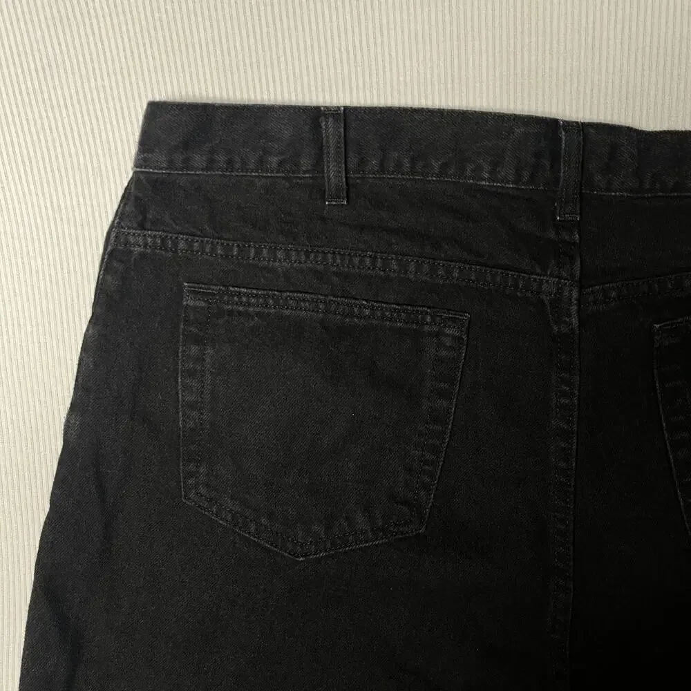Vintage Arizona Jean Co Shorts Mens 42 Black Denim Bermuda Relaxed Fit 9 Inseam